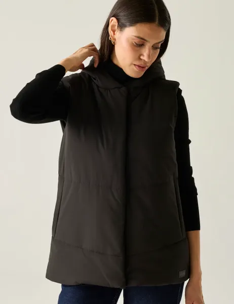 Regatta Nehiala Water Repellent Hooded Padded Gilet Black