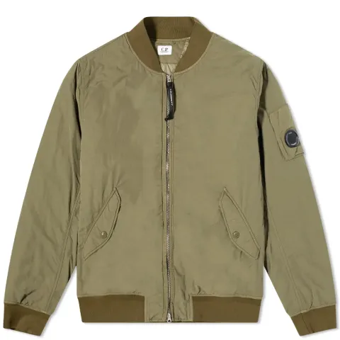 Flatt Nylon Arm Lens Bomber Jacket