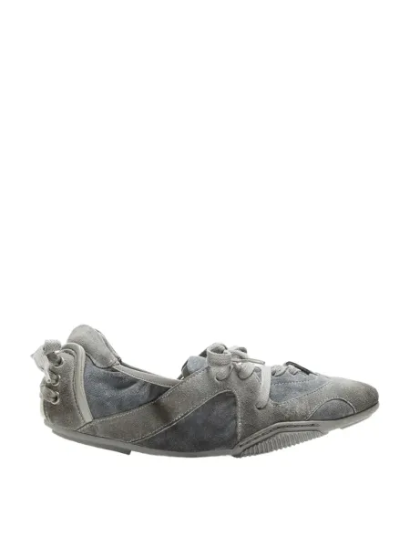 Women Lace Up Shoes Multi Grey