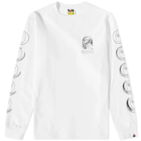 Long Sleeve Ape Head Moon T-Shirt