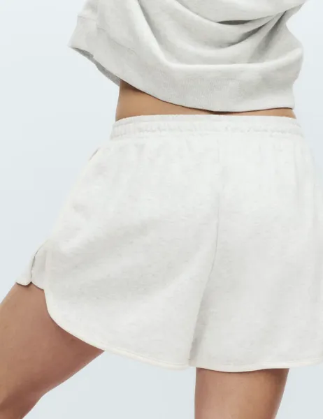 Marks & Spencer Cotton Rich Loopback Lounge Shorts Grey