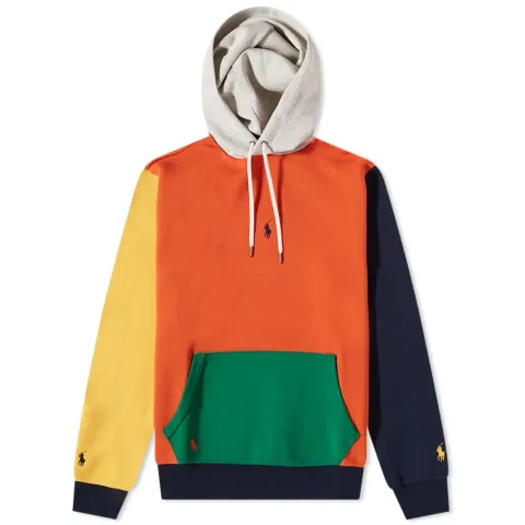 Funmix Panel Centre Logo Popover Hoodie