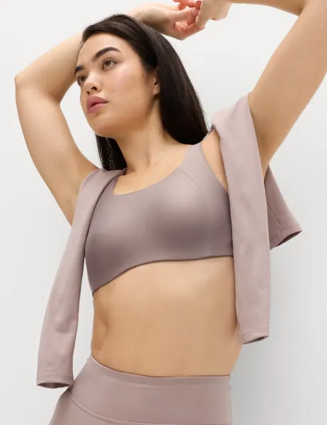 Goodmove Ultimate Support Contoured Sports Bra A-H Brown Haze