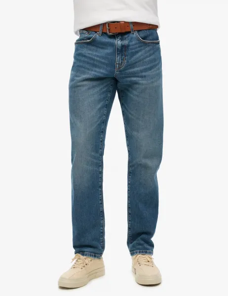 Superdry & Co Slim Fit 5 Pocket Jeans Blue