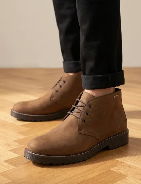 Jones Bootmaker Waterproof Leather Lace Up Boots Light Brown