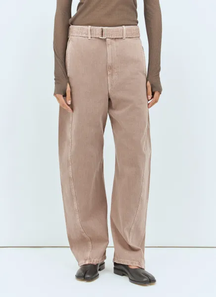 Twisted Belted Jeans