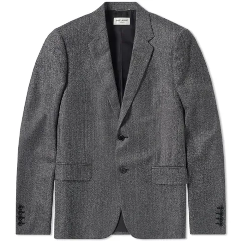 Herringbone Flannel Blazer