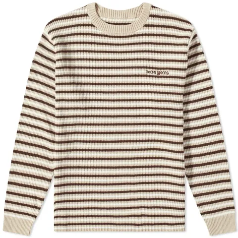 Long Sleeve Tetris Knit T-Shirt