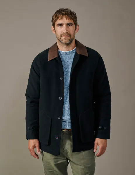 Aubin Moleskin Padded Car Coat