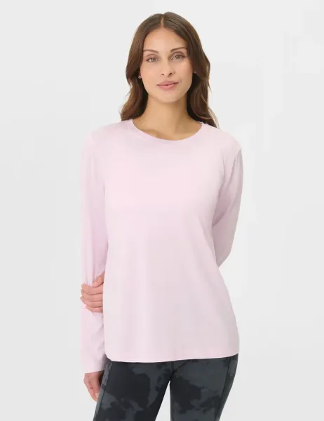 Sweaty Betty Essential Cotton Rich Top Light Pink