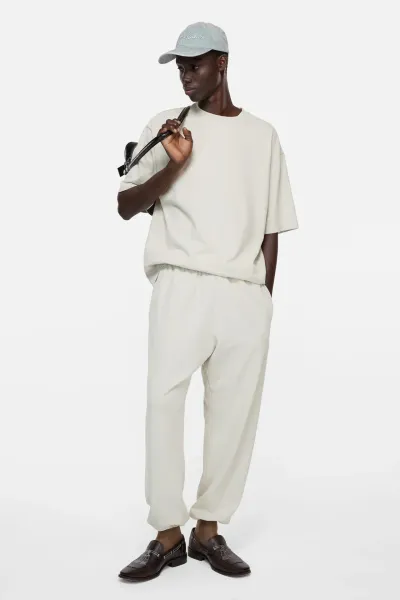 Washed fleece sweatpants