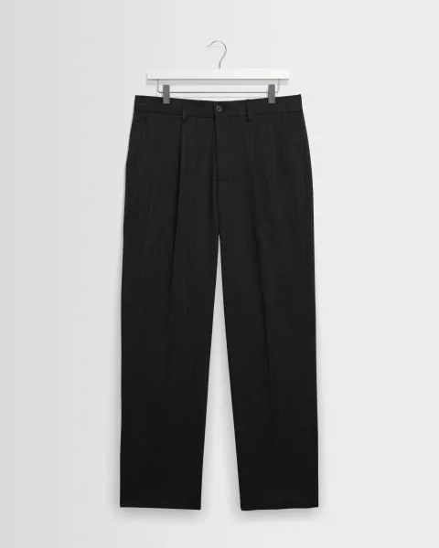 Aubyn - Charcoal Two Tone Wool Blend Trouser