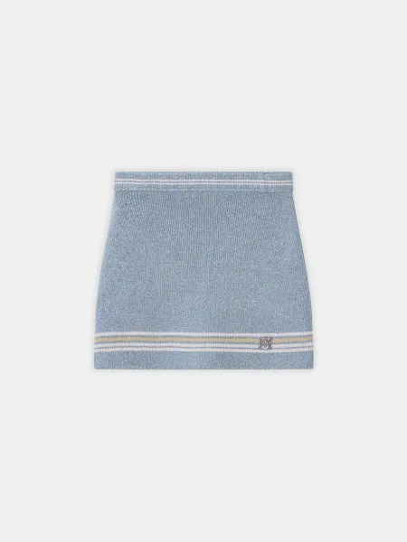 WOMEN - WOMEN'S MA STRIPE MINI SKIRT - Steel