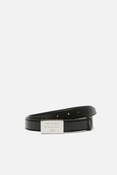 Engraved Logo leather belt
