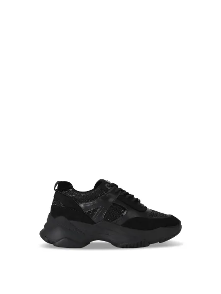 Kurt Geiger Lucile Lace Up Gem Embellished Trainers