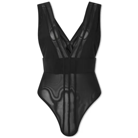 Taia Deep V Mesh Bodysuit