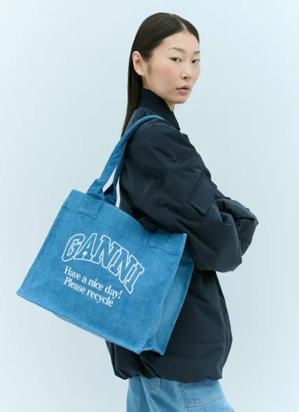 Large Easy Denim Tote Bag