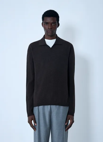 Franz Cashmere Polo Sweater