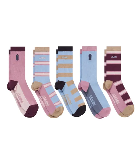 Schöffel Country Women's Bamboo Socks (Box Of 5) - Lyndon Mix