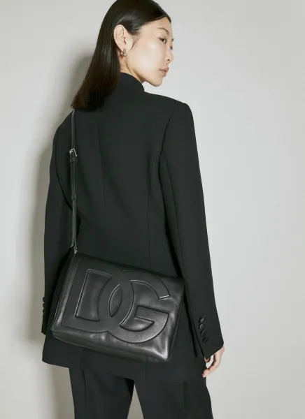 DG Leather Padded Shoulder Bag