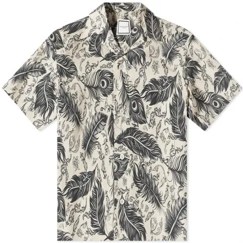Leaf Print Vacation Shirt