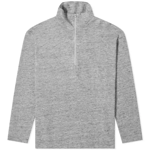 Taparo Linen Mix Quarter Zip Sweat