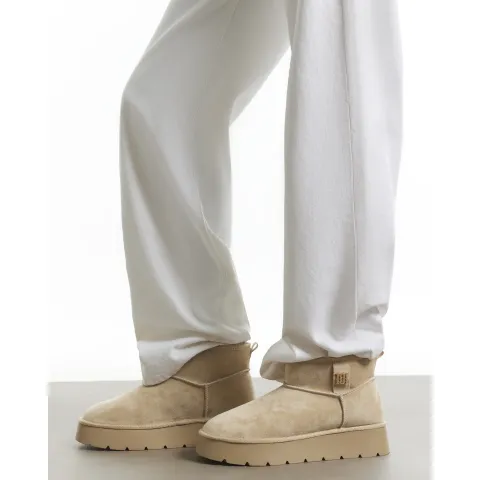 River Island Faux Fur Lined Platform Boots
