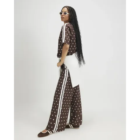River Island Premium Polka Dot Tape Joggers