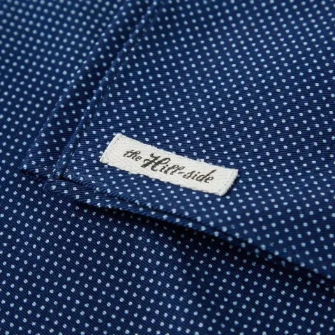 Indigo Wabash Polka Dot Scarf