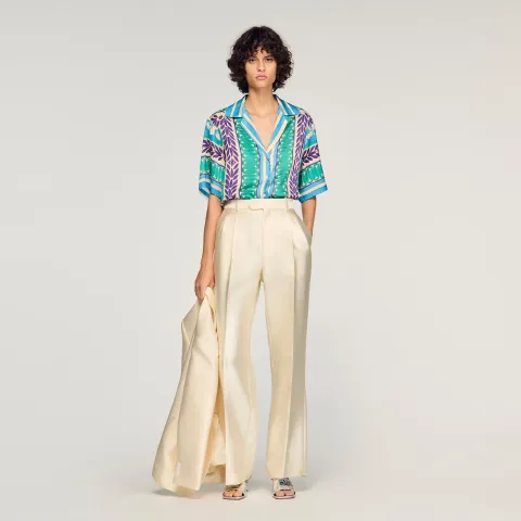 Flower print shirt