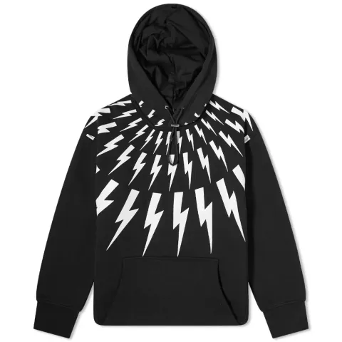 Fairisle Thunderbolt Popover Hoodie