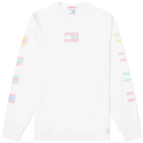 Long Sleeve TJM Pastel Flag T-Shirt
