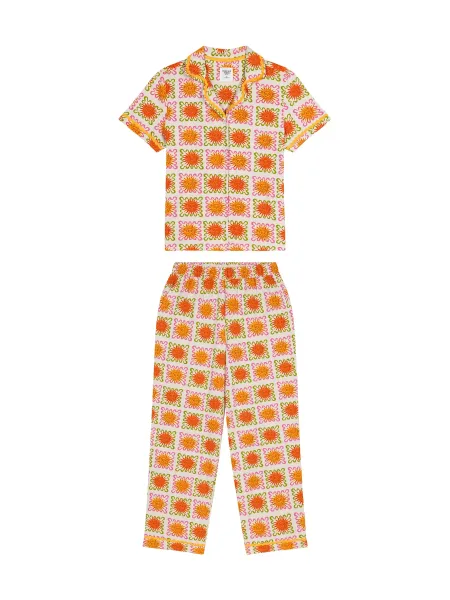 Chelsea Peers Sunshine Grid Long Pyjama Set