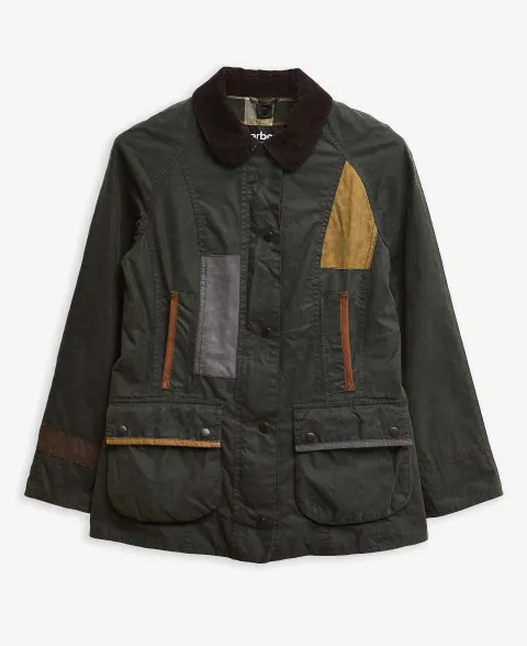 Re-Loved Beadnell Waxed Jacket - Size 10