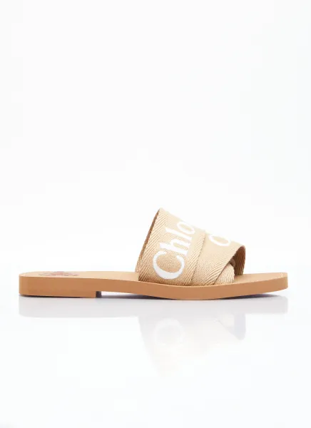 Woody Flat Mule Slides