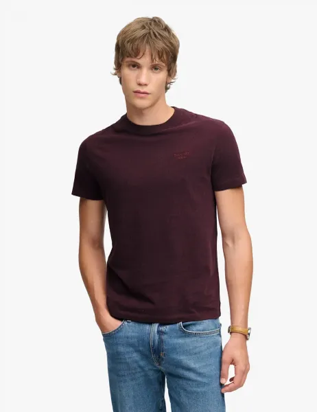 Superdry & Co Slim Fit Pure Cotton Embroidered Logo T-Shirt Red