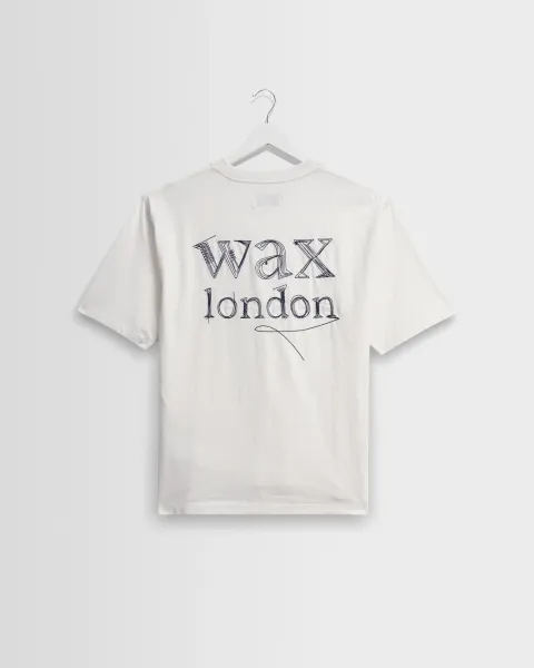 Dean - Off White Scribble Text t-Shirt