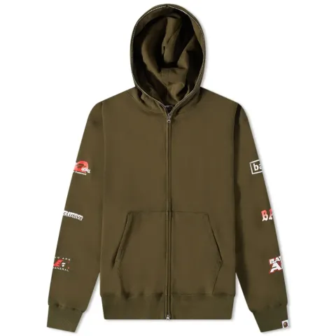 Big Ape Head Digital Mosaic Relaxed Hoodie