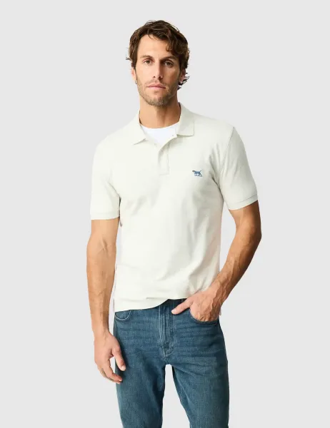 Rodd & Gunn Gunn Slim Fit Pure Cotton Polo Shirt Light Blue