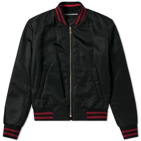 Embroidered Tiger Bomber Jacket