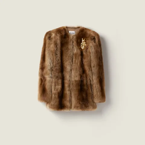 Shearling fur jacket