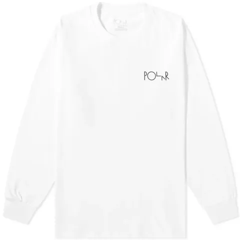 Polar Skate Co. Long Sleeve Moth House Fill Logo T-Shirt