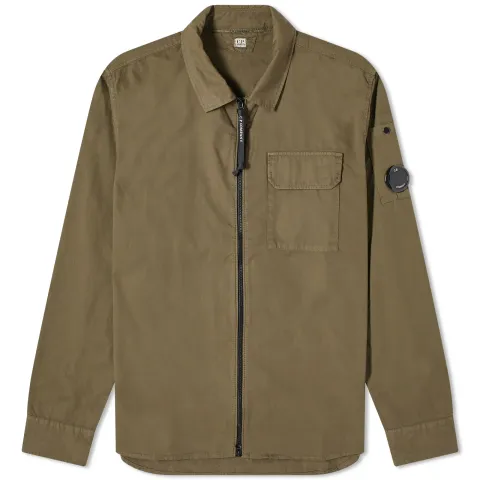 Gabardine Zipped Shirt