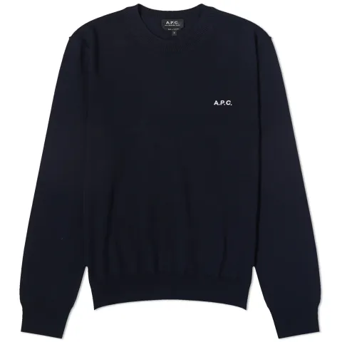 A.P.C. Axel Logo Crew Neck Knit