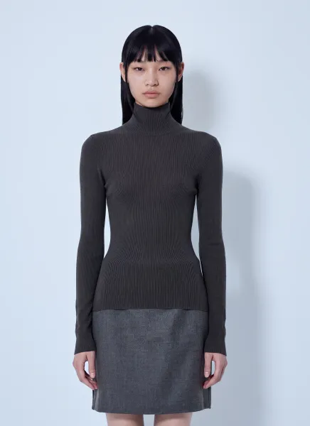 Max Mara Ribbed Turtleneck Sweater