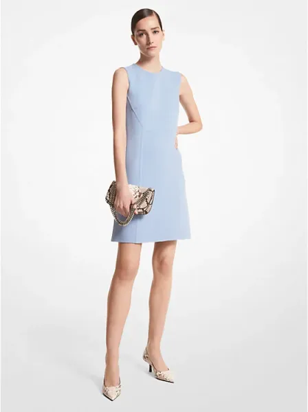 Michael Kors Double Face Stretch Wool Crepe Shift Dress