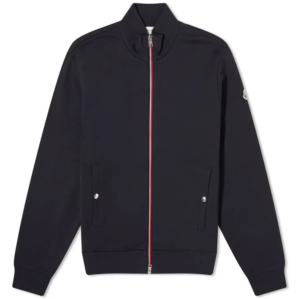 Zip Up Tricolor Cardigan