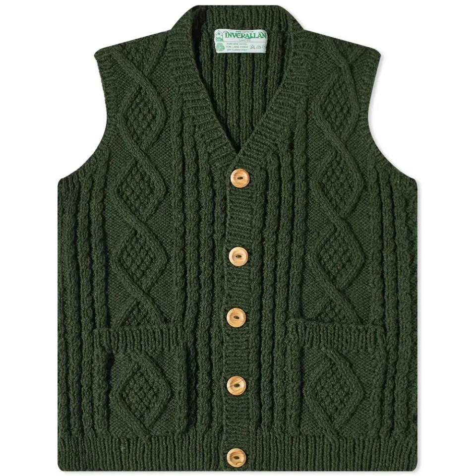 9H Aran Knitted Waistcoat