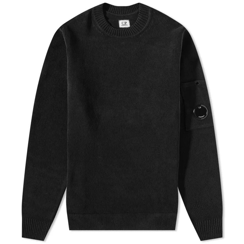 Chenille Cotton Crew Neck Knit