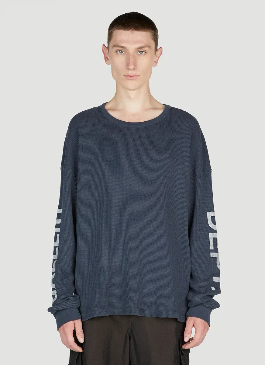 Logo Print Thermal Sweatshirt